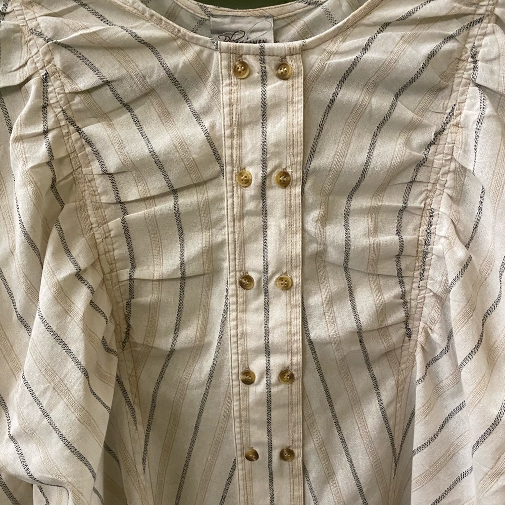 Striped cotton button up - Picture 4 of 5